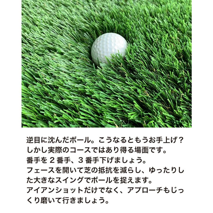 パターマット工房 深ラフ芝 ゴルフ練習マット 大 40cmx70cm 重量 5cmの