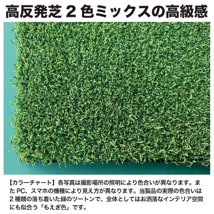 高重量10.5kg・第三世代ボリューム芝 HEAVY PRO RANGE MAT ヘビープロレンジマットIII 150cm×100cm ゴムティー2個 LL&L 付き | パターマット工房 | 18