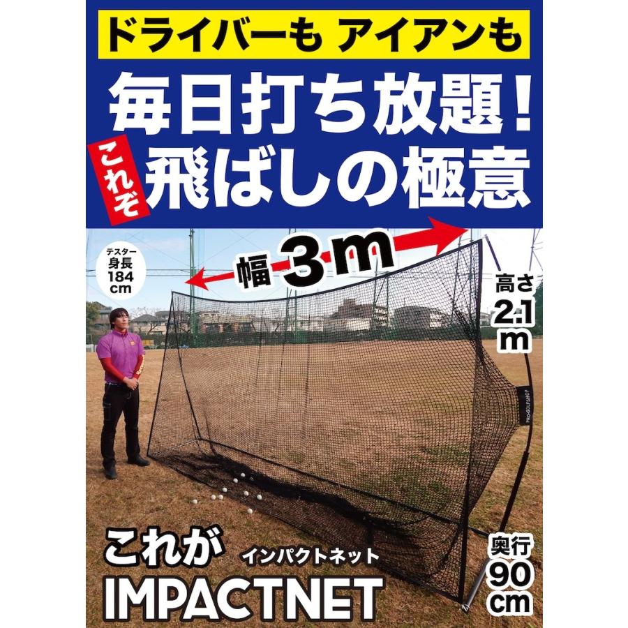 ゴルフネット インパクトネット IMPACTNET 3mタイプ ゴルフ 練習｜progolf｜02