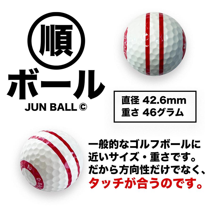 ゴルフ球だし機　Hill stone ゴルフ　練習　パター　ボール　配球 パターマット工房 パット上達練習ボール 順ボール 2個セット 順回転