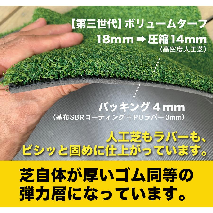 パターマット工房 高密度ゴルフマット PMM30cmx60cm 第三世代芝 単品