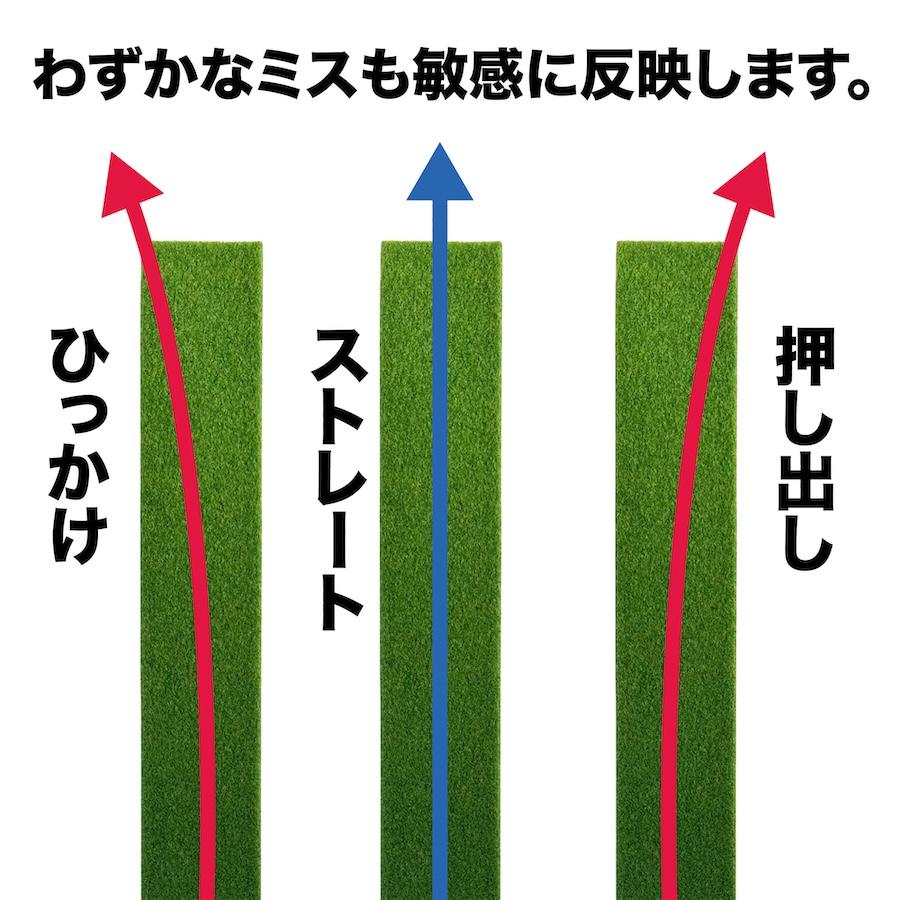 パターマット工房 タッチがわかるパット練習レール 7cm×200cm×2枚組