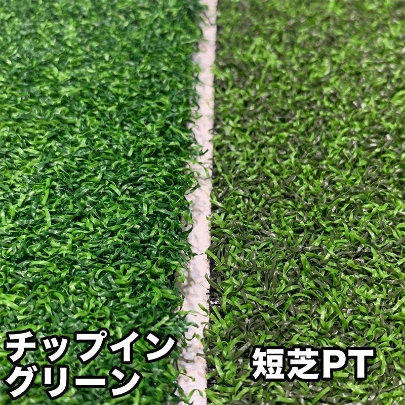ゴルフ専用人工芝2種生地サンプル チップイングリーン 日本製 短芝PT 郵送 お見舞い 2種
