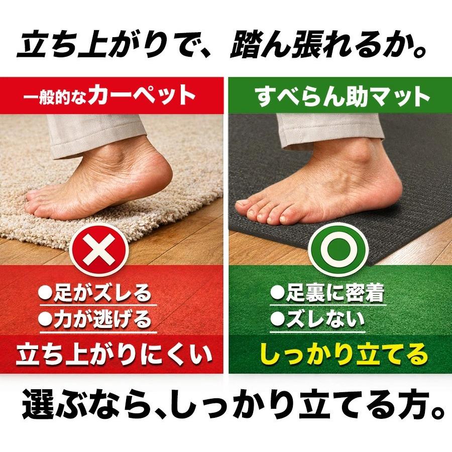 スタッドレスマット 楽々介護 すべらん助マット 70cm×1m 滑り止め