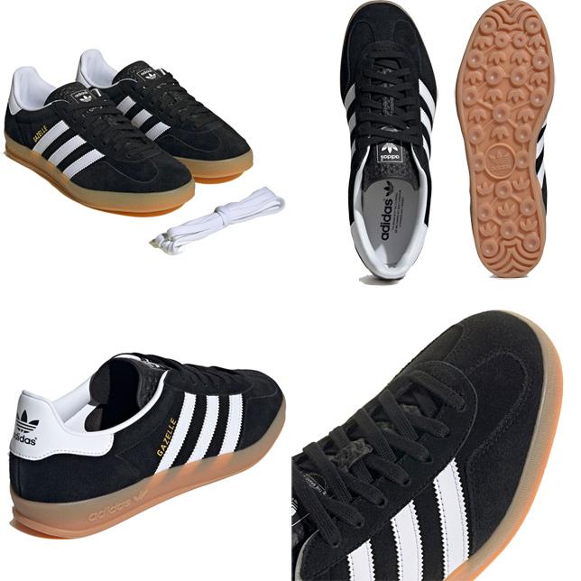 アディダス スニーカー レディース メンズ ガゼル 黒 白 インドア JI2060 コアブラック フットウェアホワイトガム2 adidas GAZELLE INDOOR | adidas Originals | 02