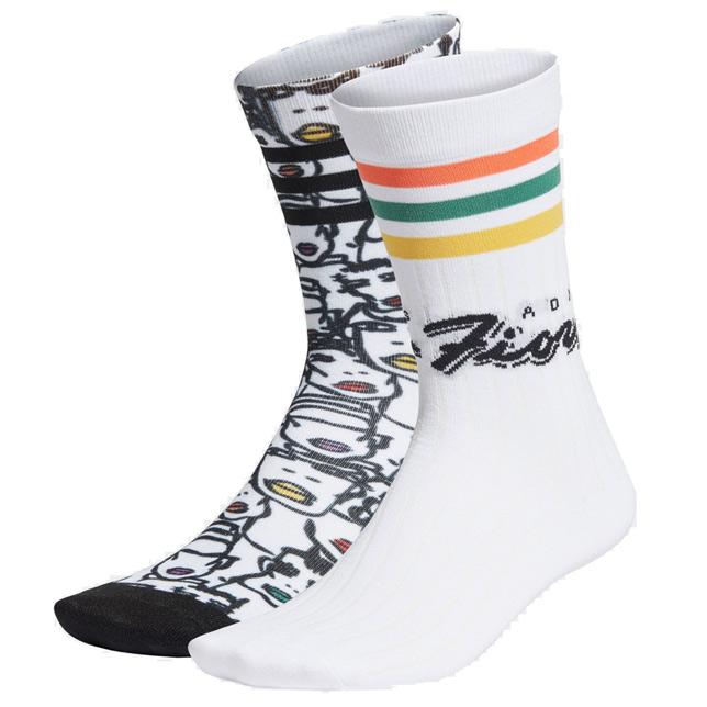 adidas アディダス レディースオリジナルス FIORUCCI フィオルッチ ミッドカットクルーソックス 2足組 コラボソックス | adidas Originals | 01