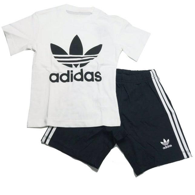アディダス オリジナルス トレフォイル 半袖Tシャツ&ショーツ 上下セット ベビー キッズ adidas FUH57 | adidas Originals | 01