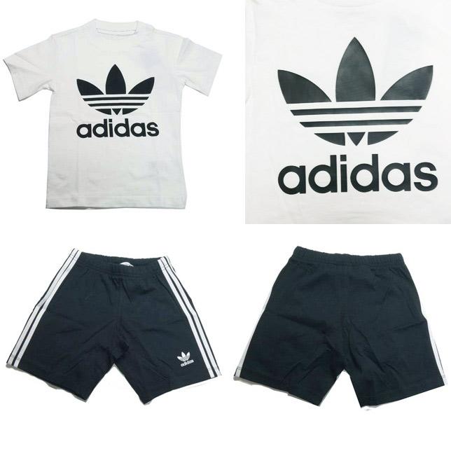 アディダス オリジナルス トレフォイル 半袖Tシャツ&ショーツ 上下セット ベビー キッズ adidas FUH57 | adidas Originals | 02