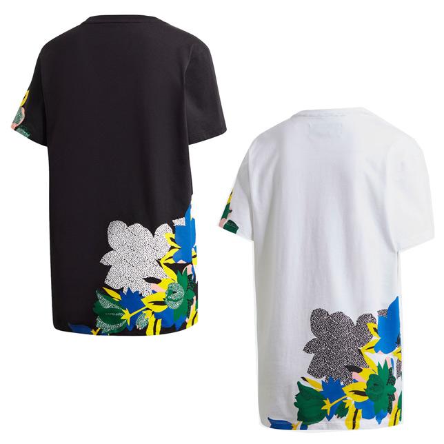 アディダス レディース オリジナルス HER Studio London ルーズ Tシャツ 花柄 トレフォイル TEE adidas IYT76 | adidas Originals | 02