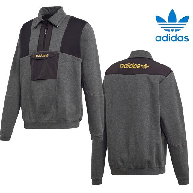 adidas アディダス オリジナルス メンズ アドベンチャーフィールド ハーフジップ スウェット IXY44 | adidas Originals