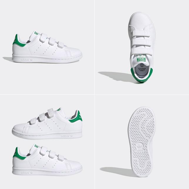 アディダス オリジナルス スタンスミス CF I キッズ ホワイト×グリーン ジュニア 子供 スニーカー 靴 adidas STAN SMITH | adidas Originals | 02
