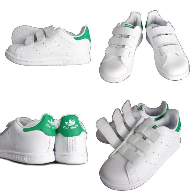 アディダス オリジナルス スタンスミス CF I キッズ ホワイト×グリーン | adidas Originals | 01