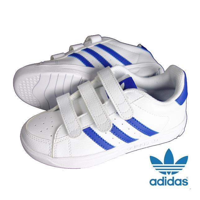 アディダス オリジナルス ALUMNO アルムノ CF K ホワイト×ブルー キッズ | adidas Originals