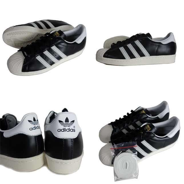 adidas アディダス オリジナルス スーパースター 80s ブラック ヴィンテージ デラックス スニーカー | adidas Originals | 01