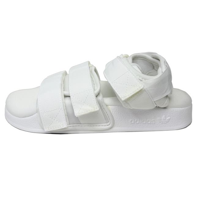 アディダス オリジナルス レディース アディレッタ サンダル 白 ホワイト ベルクロ adidas BB5096 ストラップサンダル | adidas Originals | 01