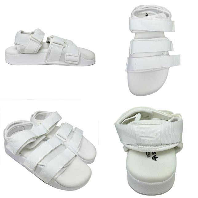アディダス オリジナルス レディース アディレッタ サンダル 白 ホワイト ベルクロ adidas BB5096 ストラップサンダル | adidas Originals | 02