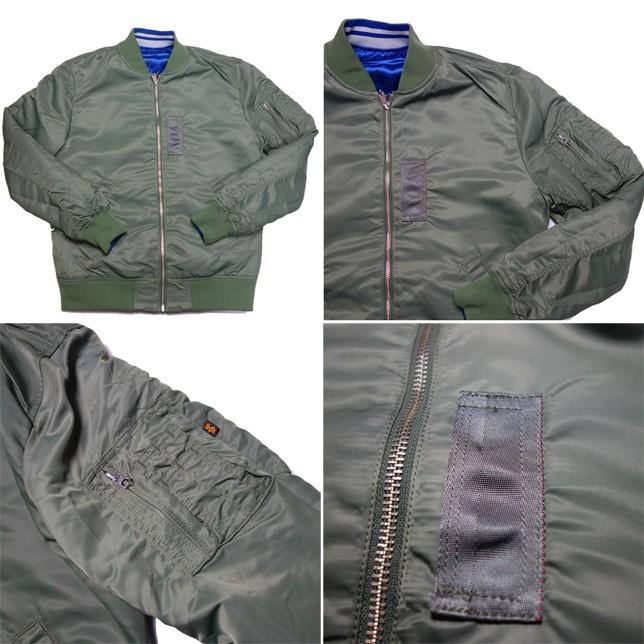 ALPHA アルファ リバーシブル MA-1 スカジャン フライトジャケット TA1257-004 | Alpha Industries | 03
