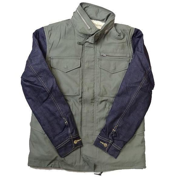 【SALE】 ALPHA ×Lee アルファー コンビネーション M-65 リジット ショートジャケット ミリタリージャケット | 