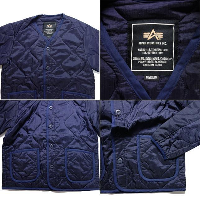ALPHA アルファ キルティングジャケット リップストップ QUILT JACKET キルト ジャケット TA1063 |  | 02