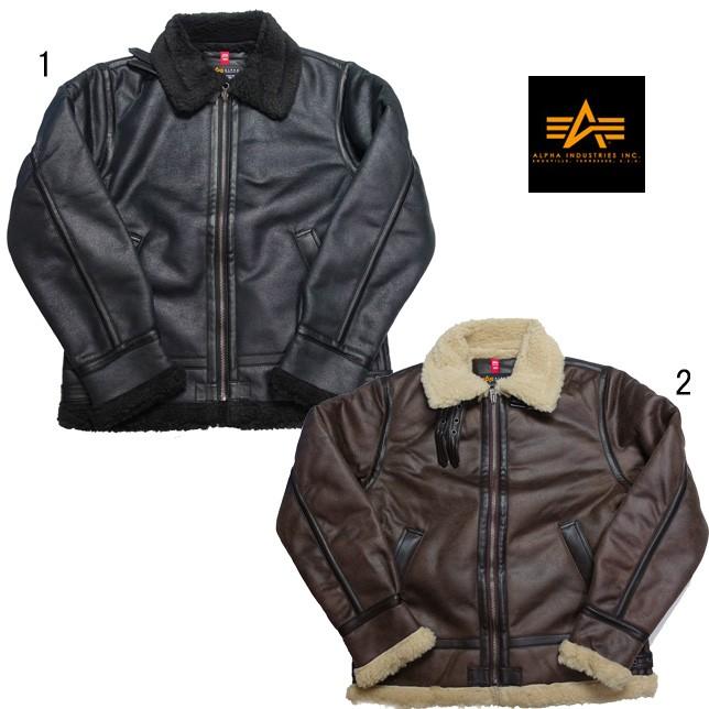 アルファ B-3 ジャケット フェイクムートン フライトジャケット ALPHA ミリタリージャケット メンズ TA1334 | Alpha Industries