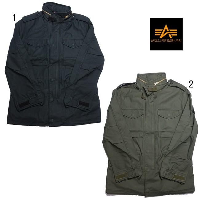 アルファ M-65 MOD フィールド ジャケット コットン バックサテン ミリタリージャケット メンズ TA1337 ALPHA | 