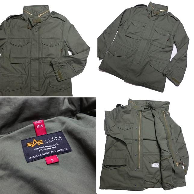 アルファ M-65 MOD フィールド ジャケット コットン バックサテン ミリタリージャケット メンズ TA1337 ALPHA |  | 02