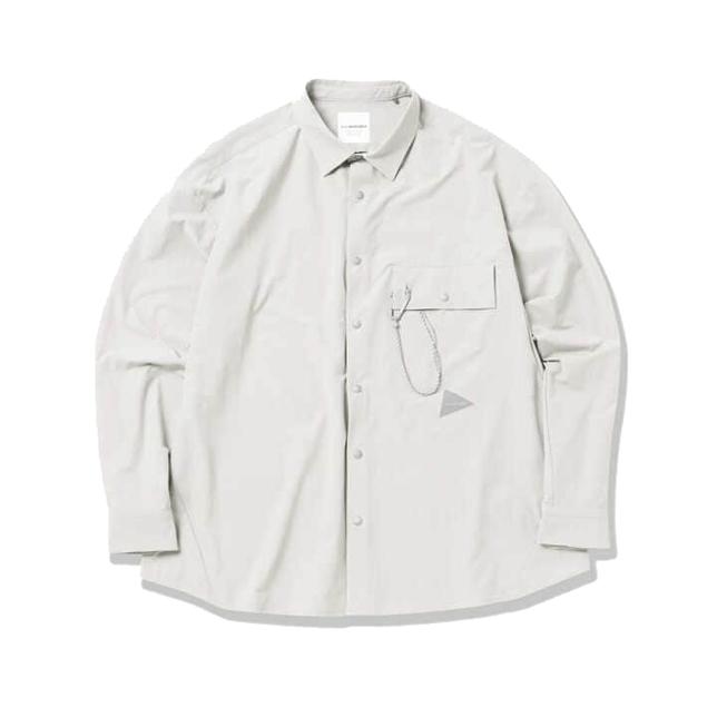 and wander アンドワンダー ライトダブルクロスシャツ 5743283071 ナイロンシャツ |  | 05