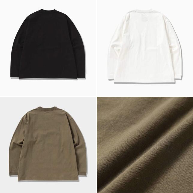 and wander アンドワンダー ヘビーコットン ポケット ロングスリーブ Tシャツ 5743284063 ロンT 長袖Tシャツ |  | 04