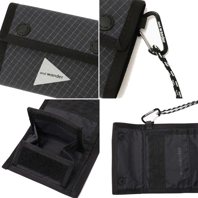 and wander アンドワンダー リフレクティブ リップ ワレット reflective rip wallet 5743987216 ウォレット 財布 |  | 02