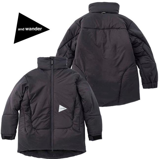 and wander アンドワンダー トップフリースコート 5743231010 中綿ナイロンジャケット | 