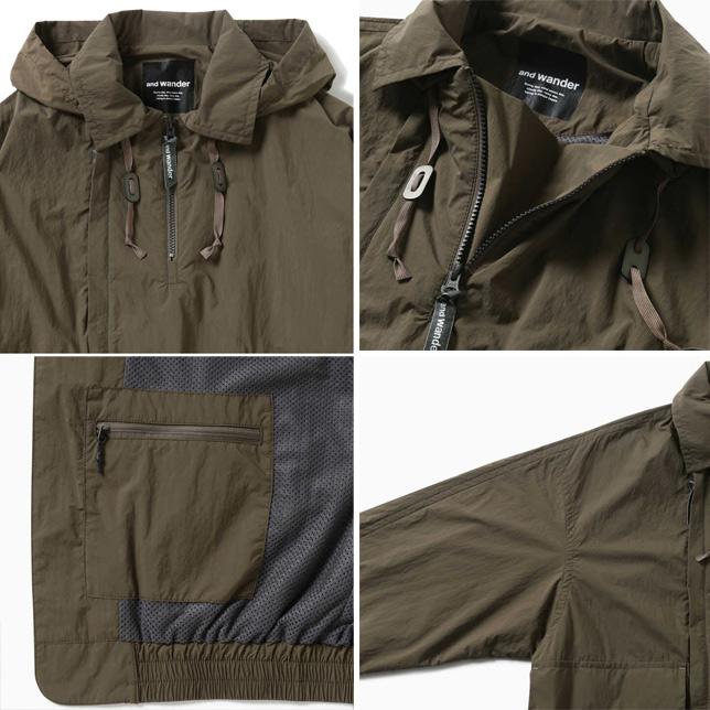 and wander アンドワンダー ウォーターリペレントライトジャケット 5743281042 撥水ナイロンライトジャケット |  | 03