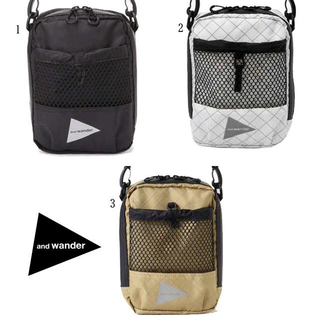 and wander アンドワンダー エコパック ショルダーポーチ 5744975195 ショルダーバッグ ミニBAG | 