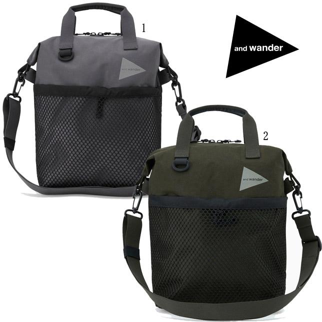 and wander アンドワンダー PE/CO 2way bag ツーウェイバッグ 5744975220 トートバッグ ショルダーバッグ | 