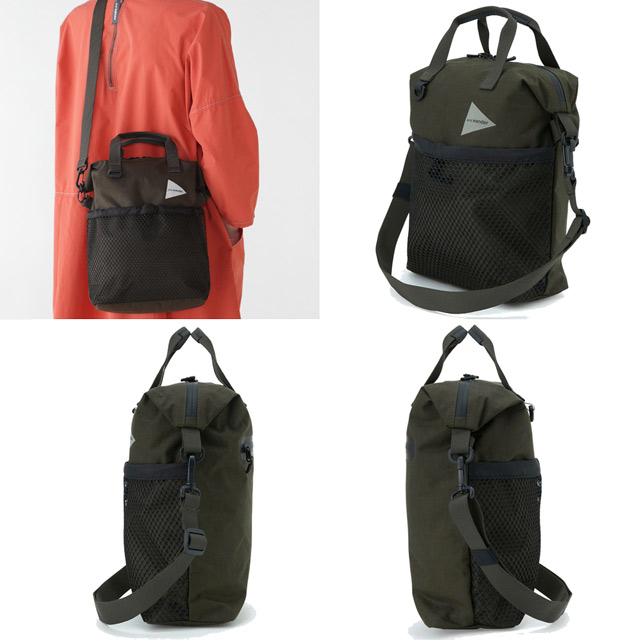 and wander アンドワンダー PE/CO 2way bag ツーウェイバッグ 5744975220 トートバッグ ショルダーバッグ |  | 02