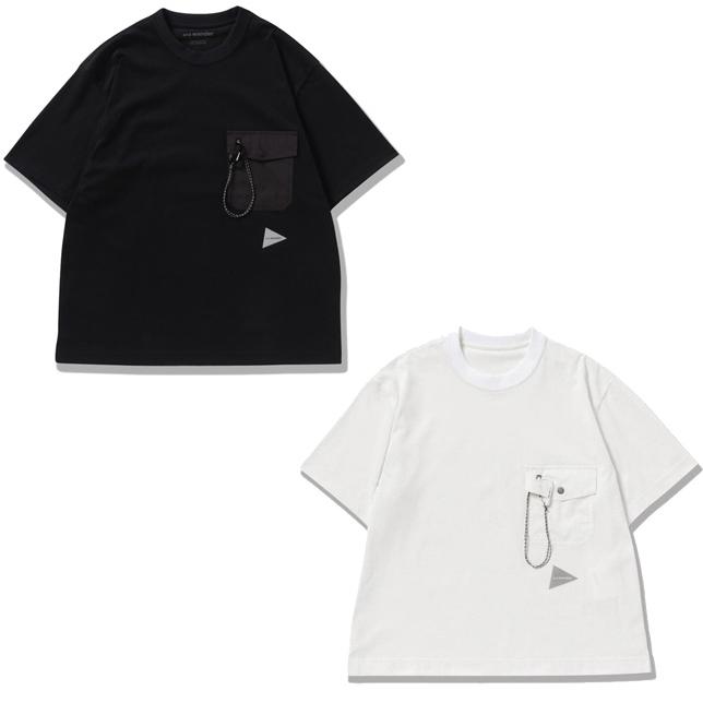 and wander アンドワンダー ポケット Tシャツ pocket T 5744184183 半袖Tシャツ |  | 01