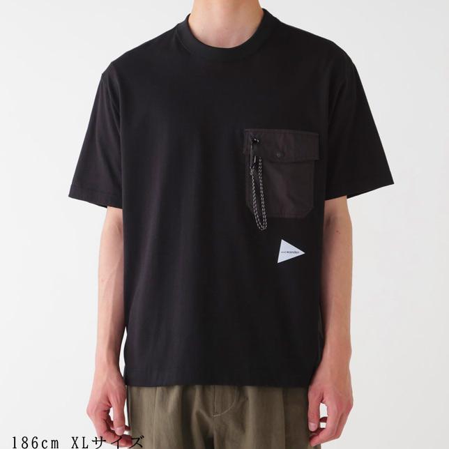 and wander アンドワンダー ポケット Tシャツ pocket T 5744184183 半袖Tシャツ |  | 02