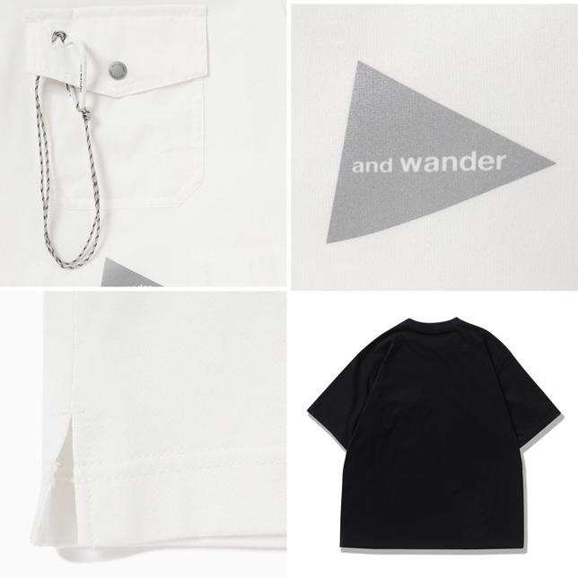 and wander アンドワンダー ポケット Tシャツ pocket T 5744184183 半袖Tシャツ |  | 03