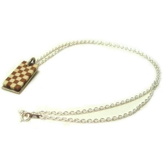 Ateaseアティース シルバー&寄木ネックレス（市松模様）AN-06Y | アティース