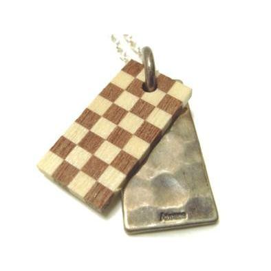 Ateaseアティース シルバー&寄木ネックレス（市松模様）AN-06Y | アティース | 02