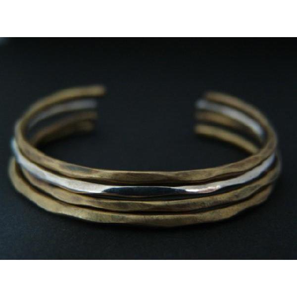 Ateaseアティース 流木4連シルバー＆ブラスバングル AB-07 | アティース
