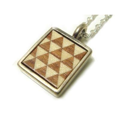 Atease アティース  AN-24シルバー＆寄木細工ネックレス | アティース | 01