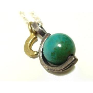 ターコイズネックレス シルバーアクセサリー メンズ Ateaseアティース アースネックレス AN-40 | アティース | 01