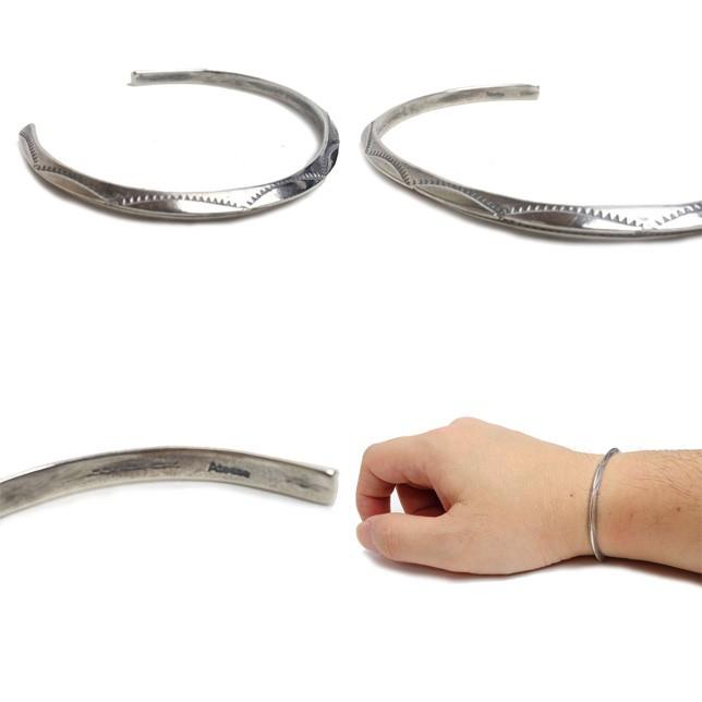 Atease アティース ナバホ族 シルバー バングル ブレスレット AB-NBH1-SV SIMPLE NAVAJO BRACELET / SILVER | アティース | 01