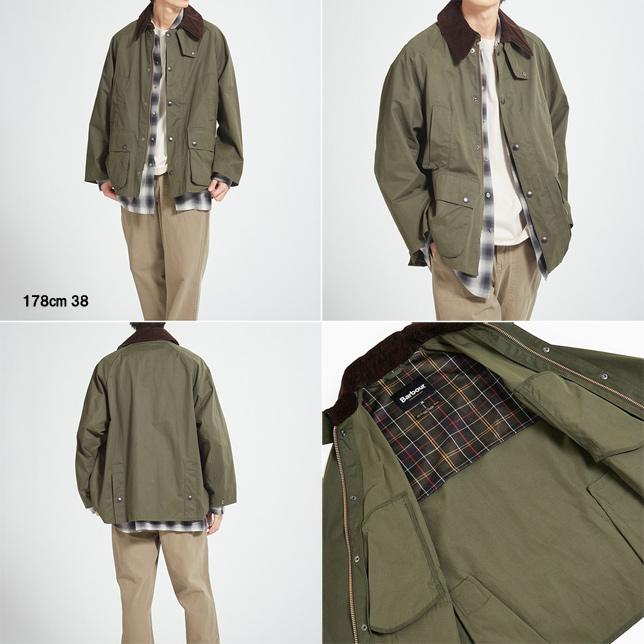 バブアー ビデイル ピーチスキン コットン ブルゾン オーバーサイズフィット Barbour BEDALE MCA0933 ジャケット | Barbour | 02
