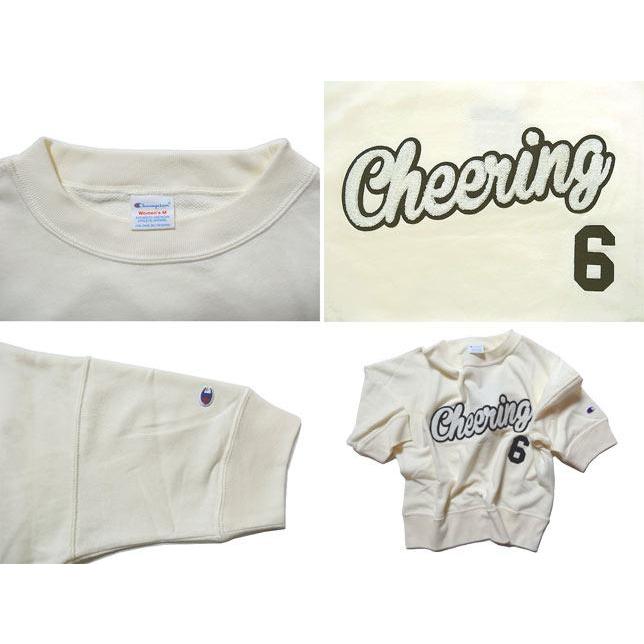 チャンピオン WOMEN クルーネック スウェット シャツ 5分袖 アップリケ CW-F006 レディース 女性用 | Champion | 04