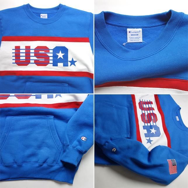 チャンピオン クルーネック スウェット シャツ USAロゴ C3-G026 | Champion | 02