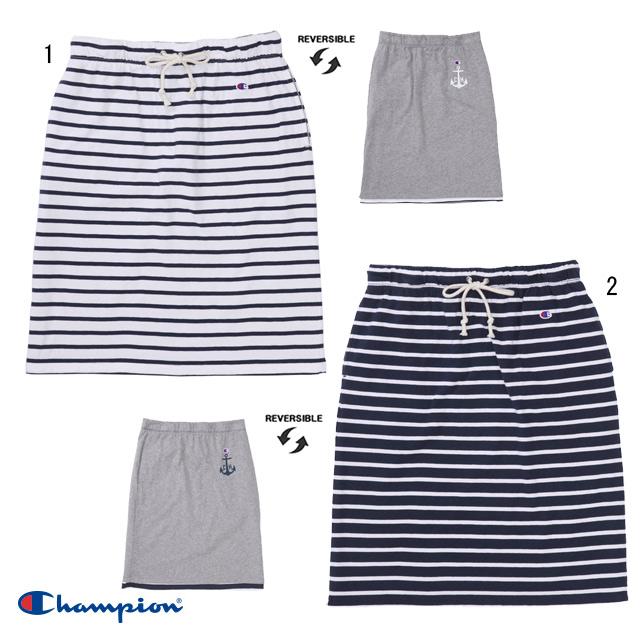Champion チャンピオン ウィメンズ ボーダー リバーシブル スカート レディース CW-H209 | Champion