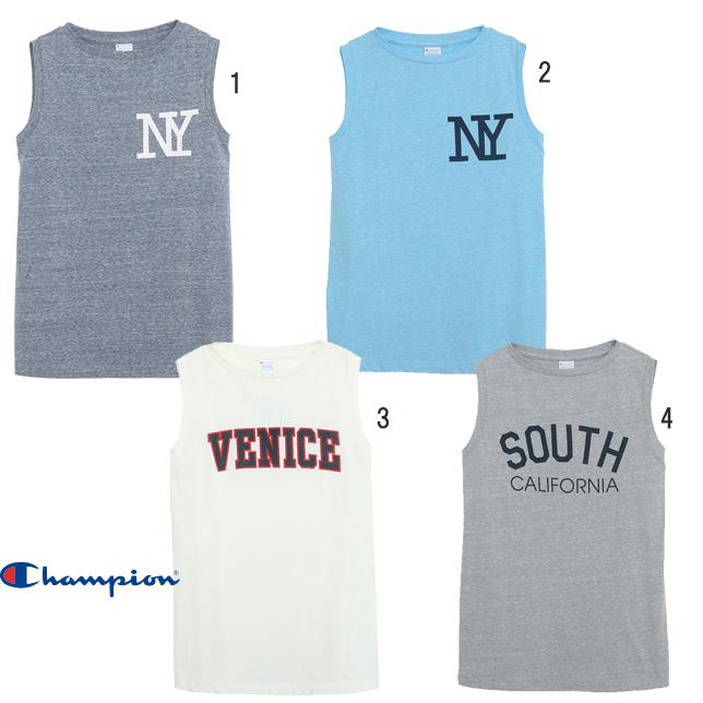 champion チャンピオン ウィメンズ レディース ノースリーブプリント Tシャツ CW-H313 | Champion