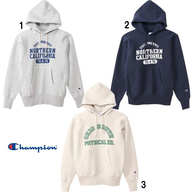 チャンピオン リバースウィーブプルオーバースウェットパーカー C3-S106 ロゴプリントプルパーカー | Champion