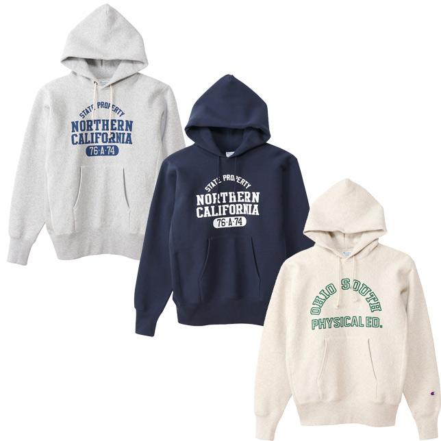 チャンピオン リバースウィーブプルオーバースウェットパーカー C3-S106 ロゴプリントプルパーカー | Champion | 01